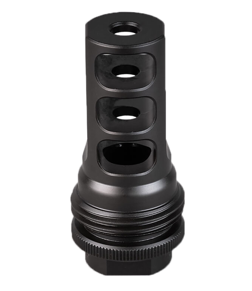 SilencerCo AC4766 ASR Muzzle Brake Black Nitride 9/16x24 RH Threads 9mm