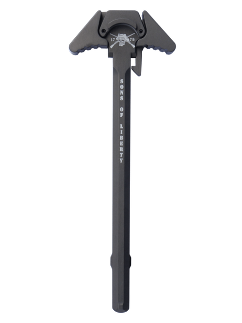 Sons of Liberty Gun Works LCH5.56TUNG Charging Handle Tungsten Gray 7075 T-6 Aluminum Ambidextrous Hand