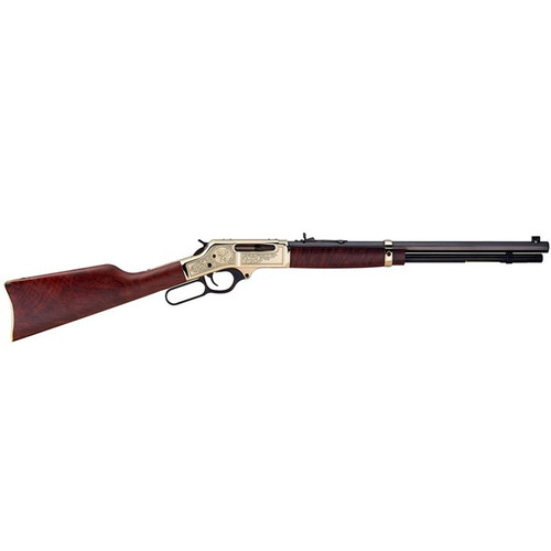 Henry Brass Wildlife Engraved CALIFORNIA LEGAL - .30-30 Win - Brass/Walnut