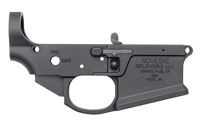 Noveske N4, Stripped Lower Receiver, Semi-automatic, Multi-Cal, Anodized Finish, Armor Black, Installed Ambi