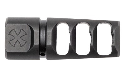 Noveske Muzzle Brake, 7.62 NATO, Fits AR, 5/8X24 Thread Pitch, Matte Finish, Black, Three Port, Noveske Cross