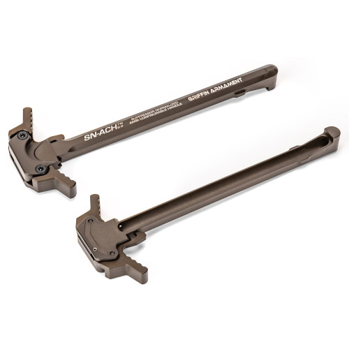 Griffin Armament Sn-ach 15, AR-15 Charging Handle, Ambidextrous, Forward-Facing Gas Vent, Anodized Finish