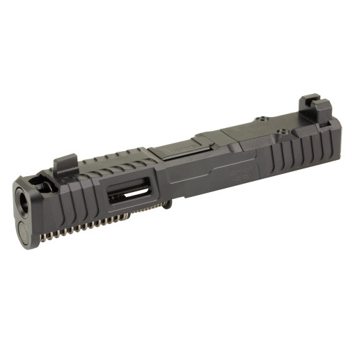 Zaffiri Precision IBS Complete Slide, Fits GLOCK 19 Gen 5, Chunk Ported Barrel, Cerakote Finish, Black, RMR