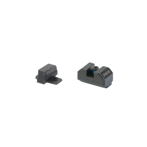 Night Fision Optics Ready Stealth Series Sights, Black Front and Rear Sights, Fits Springfield Hellcat