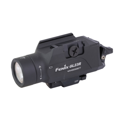 Fenix GL23R, Weapon Light, White LED with Green Laser, 1,200 Lumens, 3.43" Long, Fits Glock and 1913 Rails