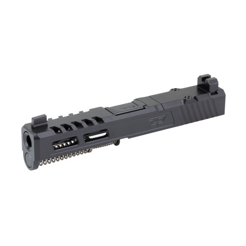 Zaffiri Precision ZPS.2 Slide, Fits Glock 19 GEN 5, Flush and Crown Barrel, Cerakote Finish, Black, RMR Optic