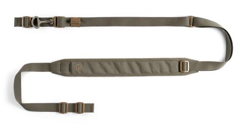 Edgar Sherman Design Sling, Padded, 2-Point Combat Sling, 1", Matte, Ranger Green, 20+ Inches of Adjustment