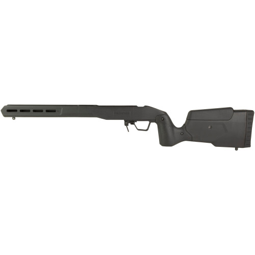 MDT Field Stock, Rifle Chassis, 6061 Aluminum Core, Overmolded Polymer Body, AICS Magazine Compatible, Black