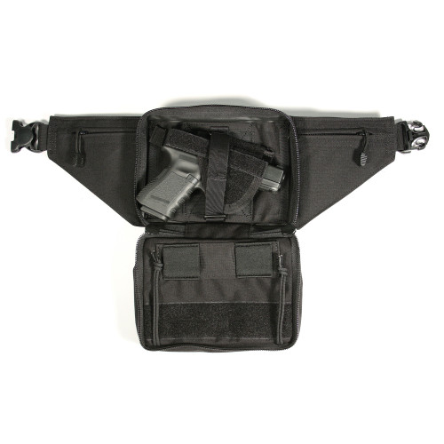 Blackhawk Concealed Weapon Fanny Pack, Fits Medium Frame Revolver/Compact Automatic Pistol, Ambidextrous