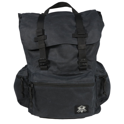 Grey Ghost Gear Drifter, Backpack, Waxed Canvas, 1820 Cubic Inches, Black