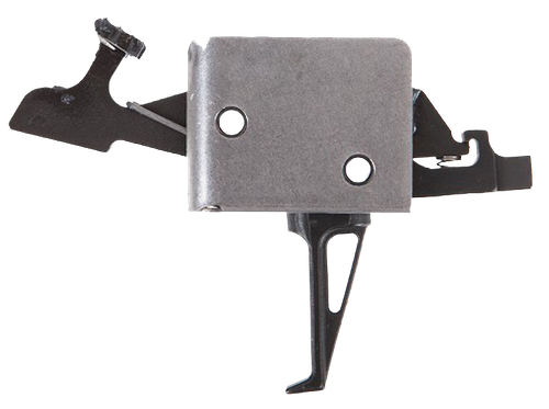 CMC Triggers 92504 Drop-In Two-Stage Flat Trigger w/ 2 lbs Draw Weight & Black/Silver Finish