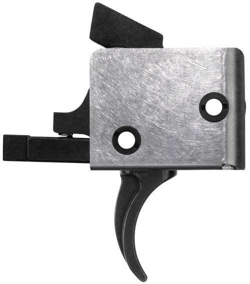 CMC Triggers 92501 Drop-In Single-Stage Curved Trigger w/ 4-4.50 lbs Draw Weight & Black/Silver Finish