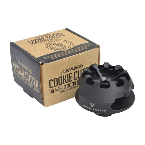 Strike Industries AR-15 Cookie Cutter Compensator .223 1/2-28 Black
