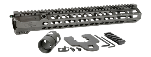 Midwest Industries INC Low Combat Rail HD 15'' M-LOK Handguard for AR-15 Black