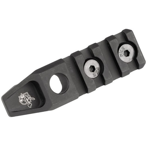 Knights Armament M-LOK Rail Section W/ QD Socket 4-SLOT Black