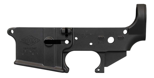 Yankee Hill 125 Stripped Lower Receiver 5.56X45MM NATO 7075-T6 Aluminum Black Anodized for AR-15