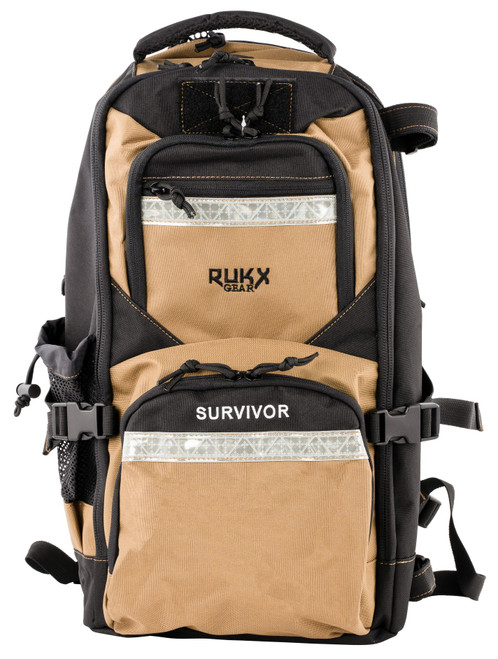 Rukx Gear Atictsurt Survivor Backpack Tan 600D Polyester