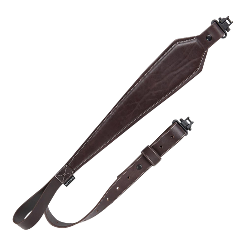 Heritage Cases 8511 Plain Dark Leather Dark Mahogany Leather 28"-35" OAL Rifle