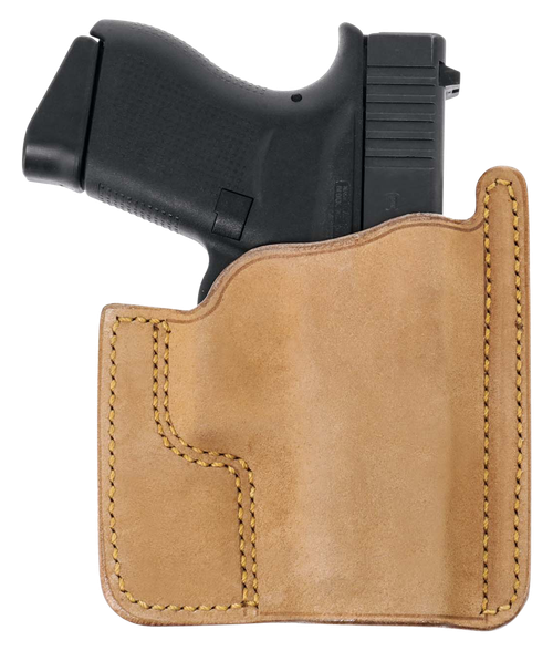Galco PH800 Front Pocket Natural Horsehide Compatible W/ Glock 43/43X/43X Mos Ambidextrous
