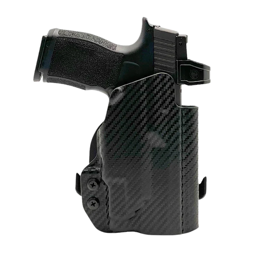 Rounded Gear SSRP365TLR7CFRHOWBPDL Paddle Holster OWB Black Carbon Fiber Kydex Fits SIG P365 Right Hand