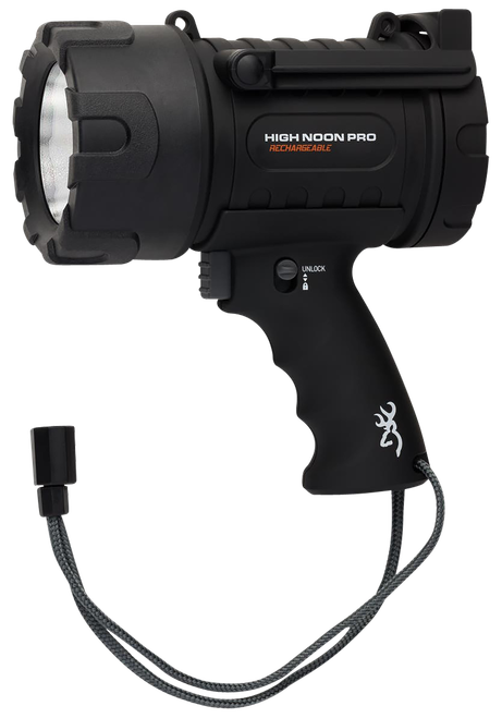 Browning 3717775 High Noon Pro USB Black 110-1400 Lumens White LED Polymer