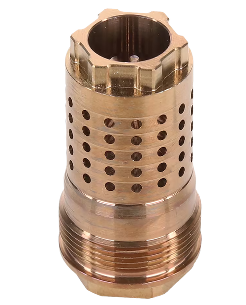 Q Cherry Bomb Muzzle Brake, 45 Cal, .578x28 Thread, Stainless Steel