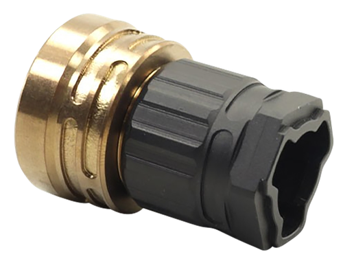 Q Llc ACCE9MOUNTTRILUGBLACK ERECT9R Three-Way Mount Black, Fits HK 3-LUG Mount for ERECT9R 9MM Suppressor