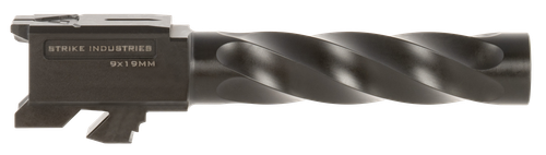 Strike Industries GBARREL19 Glock 9mm Luger Spiral Fluted Black Nitride Stainless Steel, Fits Glock 19 Gen3-5