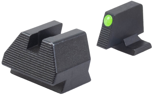 HK 51000938 Night Sight Set Fixed Extended Green Tritium/Black Frame, Fits H&K VP9 9mm Luger