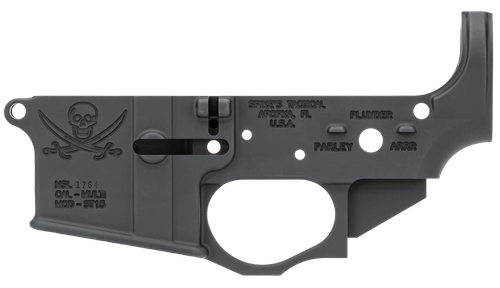 Spikes Tactical STLS016 Calico Jack, Stripped Lower, Semi-automatic, 223 Remington/5.56 NATO, Black Finish