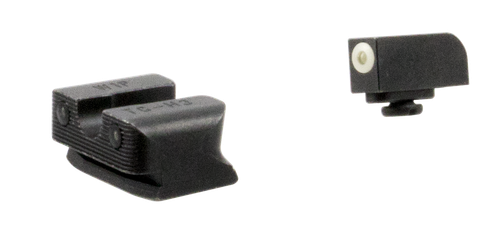 TruGlo TG231W1W Tritium Pro Black | Green Tritium White Outline Front Sight Green Tritium Rear Sight
