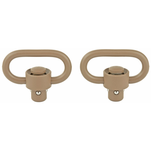 GrovTec Heavy Duty Push Button Swivels, Flat Dark Earth