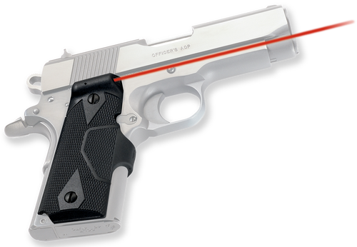 Crimson Trace 011210 Lasergrips Fits 1911 Compact, Red Laser Black Polymer