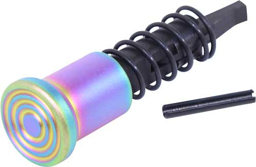 Guntec USA AR-15 Forward Assist Assembly, Rainbow PVD
