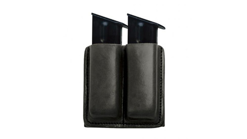 Tagua Gun Leather Double Mag Carrier - Sigarms/Beretta/Sig Sauer/Walther/9mm Blk/Ambidextrous