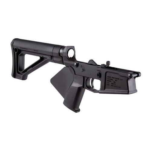 Aero Precision M5 Featureless Compensator Lower W/ Fixed Carb Stock for AR .308 Black