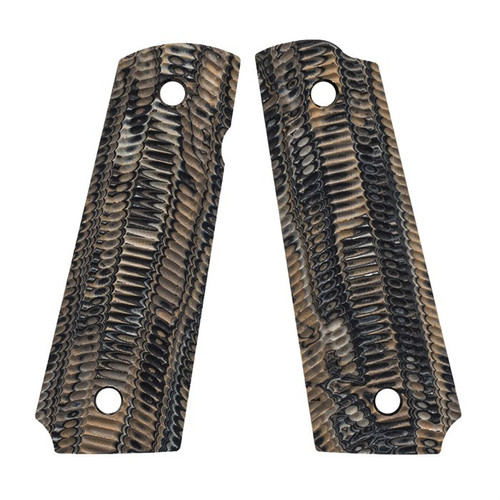 VZ Grips Alien 1911 Government Grips, Hyena Brown Burl