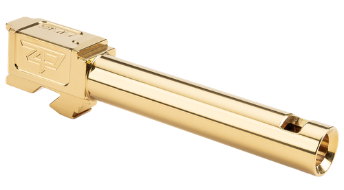 Zaffiri Precision Ported Chunk Barrel for Glock 17 Gen 1-4, Gold TiN