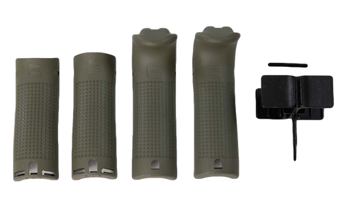 Glock 39842 Backstrap/Beavertail Set Battlefield Green Polymer