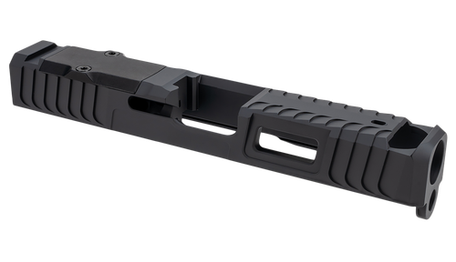 Zaffiri Precision ZPS.B.43.Black Zps.ibs Custom Slide Fits Glock 43/43X Black 17-4 Stainless Steel