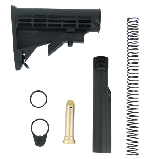 TacFire MAR084 Mil-Spec M4 Stock Kit Black
