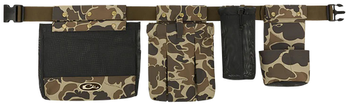 Drake Waterfowl DA1090016 Wingshooters Dove Belt Camo/Black Polyester Around the Waist Buckle Closure