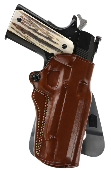 Galco SM2212R Speed Master 2.0 OWB Tan Leather Paddle Fits 1911 Fits 5" Barrel Right Hand