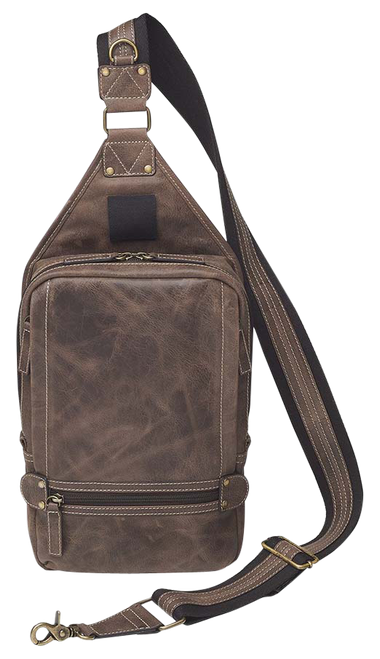 Kingport Industries Gun Tote'n Mamas/Kingport GTMCZY108 Sling Backpack Brown Leather Includes Standard Holster