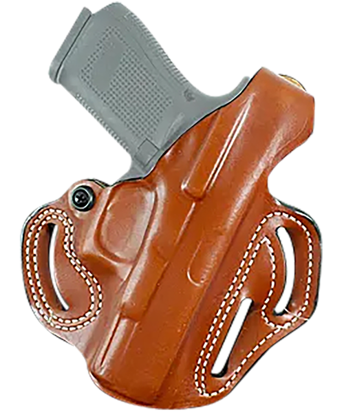 DeSantis Gunhide 001TA0XZ0 Thumb Break Scabbard OWB Tan Leather Belt Slide Fits Springfield Echelon Right Hand