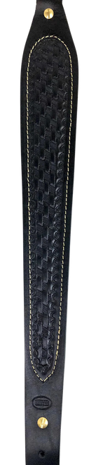 Hunter Company 027-138-01 Cobra Black Leather/Suede w/ Basket Weave Design