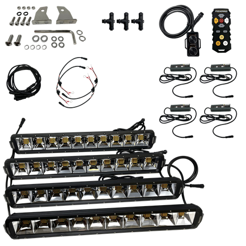 Foxpro MUDCT4KIT Mud Cutter Light Kit Black 2810/3380/4408 Lumens White/Amber/Mixed LED