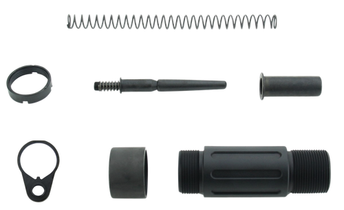 TacFire MAR139C Short Buffer Tube System Black Anodized Aluminum with QD End Plate for AR Pistol Platform