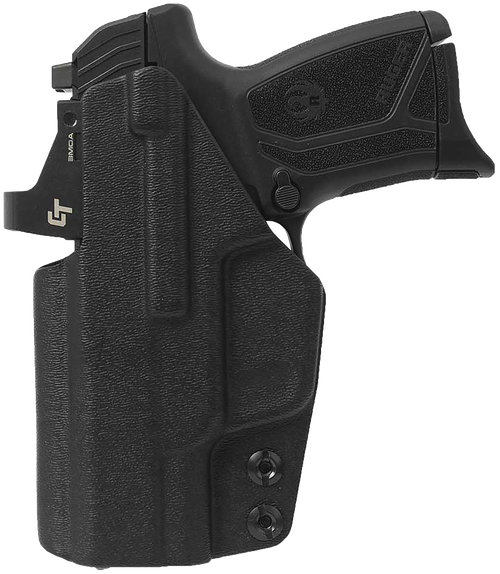 1791 Gunleather TACIWBMAX9BLKR Tactical Kydex IWB Black Kydex Belt Clip Fits Ruger Max-9 Right Hand