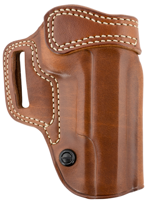 Galco AV212R Avenger OWB Tan Leather Belt Slide Fits 1911 5" w/wo Red Dot Right Hand
